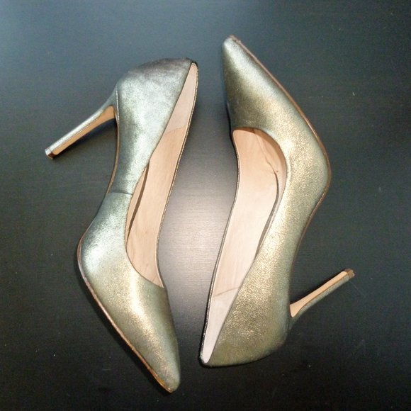 LOUISE ET CIE Seville Metallic Pumps Heels Shoes Size 11M/41 - Picture 1 of 4